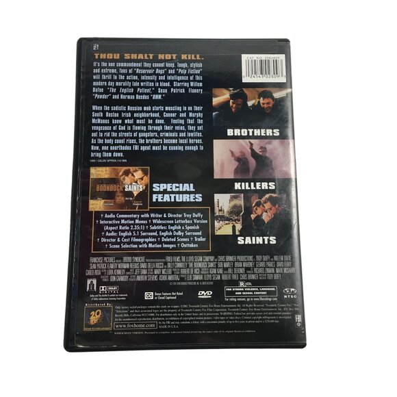 THE BOONDOCK SAINTS DVD 20TH CENTURY FOX - Picture 2 of 4